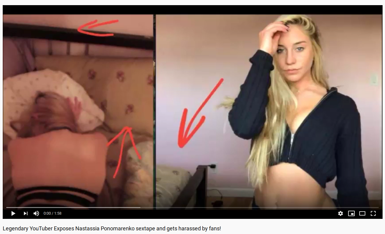 Youtuber nastassia ponomarenko sex tape gif